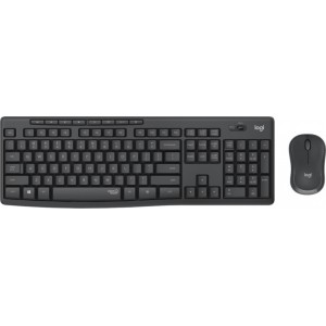 Wireless Keyboard & Mouse Logitech MK295 Silent, Multimedia, Spill-resistant, 2xAAA/1xAA, Black