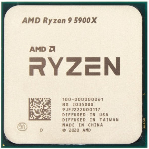 AMD Ryzen 9 5900X, Socket AM4, 3.7-4.8GHz (12C/24T), 6MB L2 + 64MB L3 Cache, No Integrated GPU, 7nm 105W, Unlocked, Retail (without cooler)