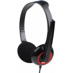 Gembird MHS-002 Stereo Headphones with Microphone, Black