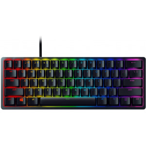 RAZER Huntsman Mini Gaming Keyboard, 60% Form Factor, Clicky Optical Switch - Red, Doubleshot PBT Keycaps With Side-Printed Secondary Functions-  RU Layout