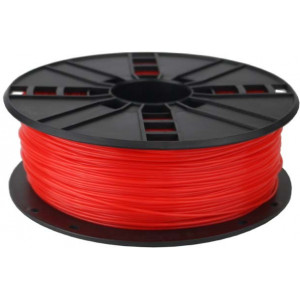 PLA 1.75 mm,  Fluorescent Red Filament, 1 kg, Gembird, 3DP-PLA1.75-01-FR