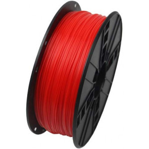 PLA 1.75 mm,  Fluorescent Red Filament, 1 kg, Gembird, 3DP-PLA1.75-01-FR