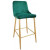 Scaun de Bar Clasic~Green&Golden legs