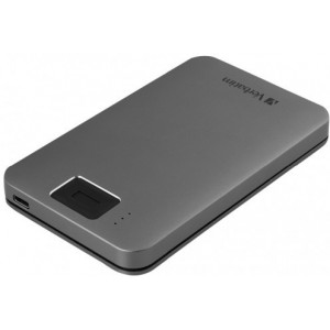 2.5" External HDD 2.0TB (USB3.2/USB-C)  Verbatim Executive Fingerprint Secure, Grey, Aluminium, Sleek, Nero Backup Software, Green Button Energy Saving Software