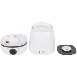 Humidifier VITEK VT-2332, Recommended room size 25m2, water tank 4l, 300 ml/h.  timer. display. white