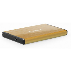 2.5" SATA HDD External Case (USB 3.0),  Gold, Gembird EE2-U3S-2-GL