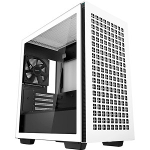 Case mATX Deepcool CH370, w/o PSU, 1x120mm, Tempered Glass, 2xUSB3.0, VGA&Headset holder, White