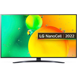 50" LED TV LG 50NANO766QA, Black (3840x2160 UHD, SMART TV, DVB-T/T2/C/S2)