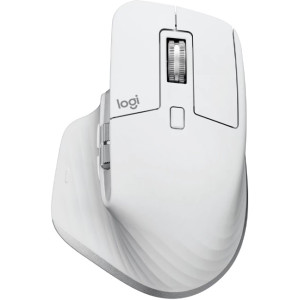 Wireless Mouse Logitech MX Master 3S, Optical, 200-8000 dpi, 7 buttons, Bluetooth+2.4GHz, Pale Grey