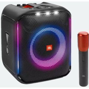 "Portable Audio System JBL  PartyBox  Encore with wireless microphone
Putere RMS:  100 W
Design boxe:  Raft/Masa 
Rezisten?a la apa:  IPX4 
Materiale:  Plastic ABS 
Lanterna LED
Bluetooth:  5.1 
Timp operare baterie:  10 Ore"