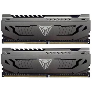 32GB (Kit of 2x16GB) DDR4-3200  VIPER (by Patriot) STEEL Performance, Dual-Channel Kit, PC25600, CL16, 1.35V, Custom Design Aluminum HeatShiled, Intel XMP 2.0 Support, Gunmetal Grey