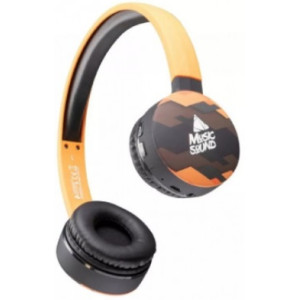 Bluetooth headset, Cellular MUSICSOUND, Black/Orange