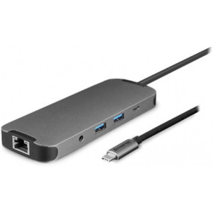 Docking Station Chieftec DSC-901, 9-in-1, 1xType-C, 2xUSB 3.2, 1xHDMI, 1xLAN, 1xSD, 1xTF, 1x3.5mm