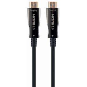 Cable HDMI Gembird CCBP-HDMI-AOC-50M-02,  Active Optical (AOC) High speed HDMI cable with Ethernet "AOC Premium Series", Supports 4K UHD resolutions at 60Hz, male-male, 50 m