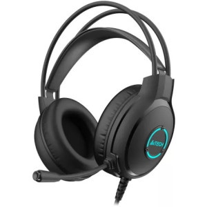 Headset A4tech FH300U, 50mm driver, 20-20kHz, 16 Ohm, 100dB, 2.0m, USB, Black