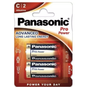 C size  Panasonic   PRO Power 1.5V, Alkaline, Blister*2, LR14XEG/2BP