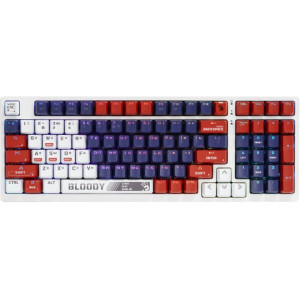 Gaming Keyboard Bloody S98 Sports, Mechanical, BLMS Switch Red, Double-Shot Keycaps, USB, Navy