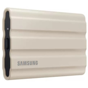 2.0TB Samsung Portable SSD T7 Shield Beige, USB-C 3.1 (88x59x13mm, 98g,R/W:1050/1000MB/s, IP65)