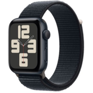 Apple Watch SE 2 44mm Aluminum Case with Midnight Sport Loop, MREA3 GPS, Midnight