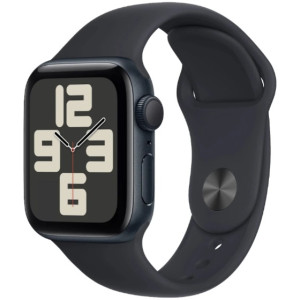 Apple Watch SE 2 40mm Aluminum Case with Midnight Sport Band - S/M, MR9X3 GPS, Midnight