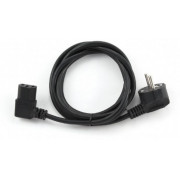 Power cord PC-186A-VDE,  1.8 m, Schuko input and right angled C13 output, with VDE approval, Black