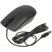 Mouse Dell MS116, Optical, 1000dpi, 3 buttons, Ambidextrous, Black, USB (Retail Box)