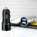 Car Charger XO, 2USB, CC30, Silver