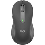 Wireless Mouse Logitech M650 Signature, Optical, 400-4000 dpi, 5 buttons, 1xAA, 2.4GHz/BT, Black