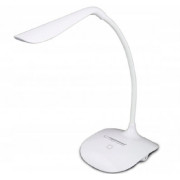 Desk Lamp Esperanza ACRUX ELD103W White, 14 LED’s, Touch switch, 3 levels of brightness, Light color: 5500K, Flexible arm, Built-in eye protection filter, Power: 3W, The angle of incidence of light: 120%, Power supply: USB 5V/0,5A or 4 AAA batteries (USB 