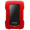 1.0TB (USB3.1) 2.5" ADATA HD330 Anti-Shock External Hard Drive, Red (AHD330-1TU31-CRD)