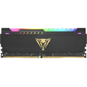 16GB DDR4-3200  VIPER (by Patriot) STEEL Performance RGB Sync, PC25600, CL18, 1.35V, Custom Design Aluminum HeatShiled, 5 Customizable Lightning Zones, Intel XMP 2.0 Support, Black w/ Golden Viper Logo