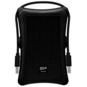 2.5" External HDD 1.0TB (USB3.1)  Silicon Power Armor A30, Black/Black, Rubber + Plastic, Military-Grade Protection MIL-STD 810G, Internal silica gel suspension system and external silica gel bubbles keeps your hard drive safe from drops and bumps