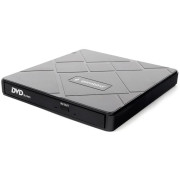 External DVD USB Drive Gembird  DVD-USB-04, CD-DA, CD-R, CD-RW, DVD+R, DVD+R DL, DVD+RW, DVD-R, DVD-R DL, DVD-RAM, DVD-ROM DL, DVD-RW, DVD-Video, Supported disc diameter: 80 mm,120 mm,  USB2.0, Black, Retail