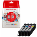 Ink Cartridge Canon CLI-481 C/M/Y/B (2101C004AA) + EMB PP-201 A6 (4"x6", 10x15cm) 50 photo paper Multipack for Canon PIXMA TS6140, PIXMA TS8140, PIXMA TS9140, PIXMA TR7540, PIXMA TR8540