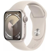 Apple Watch Series 9 GPS, 41mm Starlight Aluminium Case with Starlight Sport Band - S/M,MR8T3