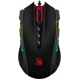 Gaming Mouse Bloody J90s, Optical, 50-8000 dpi, 12 buttons, RGB, Macro, Ergonomic, USB