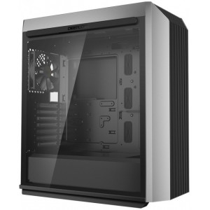 DEEPCOOL "CL500" ATX Case, with Side-Window (full sized 4mm thickness) Magnetic, without PSU, Pre-installed: Rear: 1x120mm DC fan, 2xUSB3.0, 1xType-C /Audio, Black