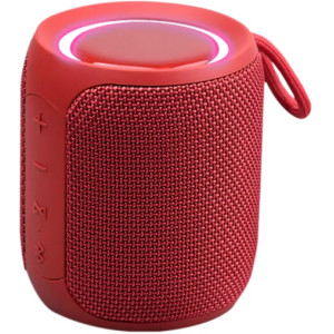 Portable Speaker X-music Mini Q08S, Red, waterproof IP67, TWS, 2500mAh, 16W, AUX, Type-C